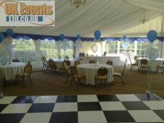 Marquee black and white dance floor Hire